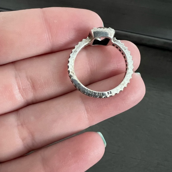 Pandora Square Sparkle Halo Ring Size 52 (US 6) - Picture 4 of 4